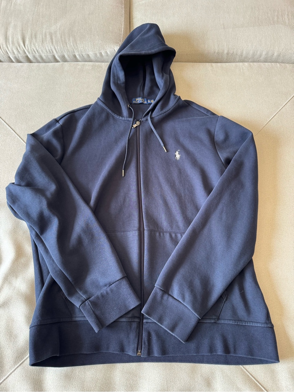 Polo by Ralph Lauren Navy Zip Hoodie & Jogger Set - Embroidered Pony - Picture 2 of 9